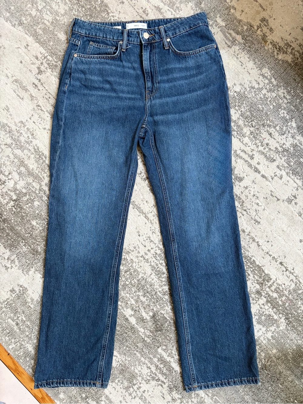 Mango Wide-Leg Blue Denim Jeans - Matilda